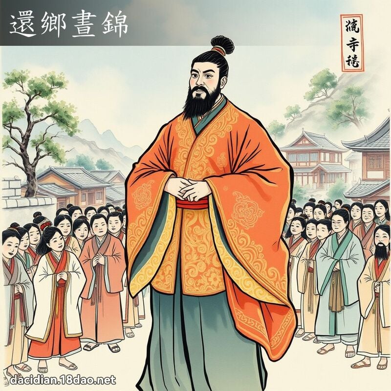 還鄉晝錦 配图