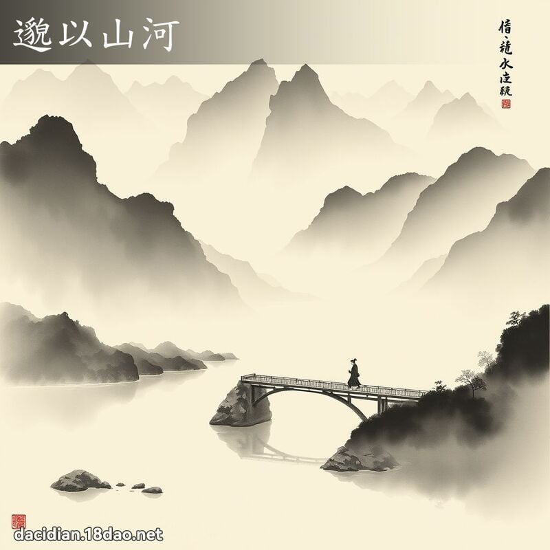 邈以山河 配图