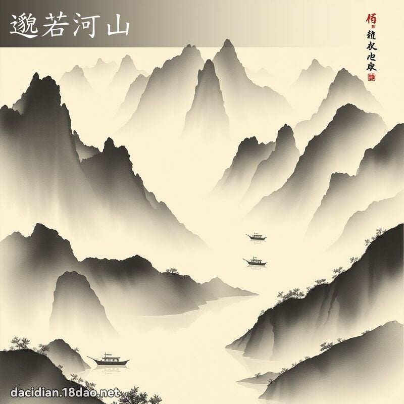 邈若河山 配图
