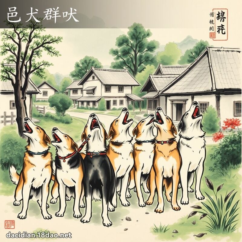 邑犬群吠 配图