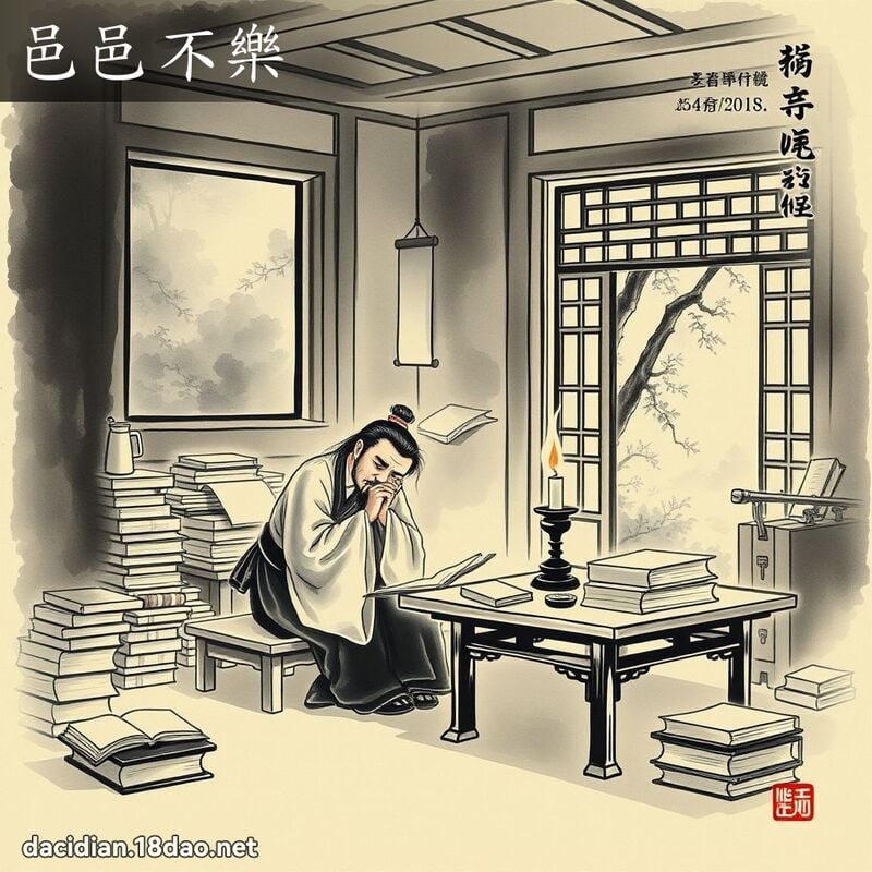 邑邑不樂 配图