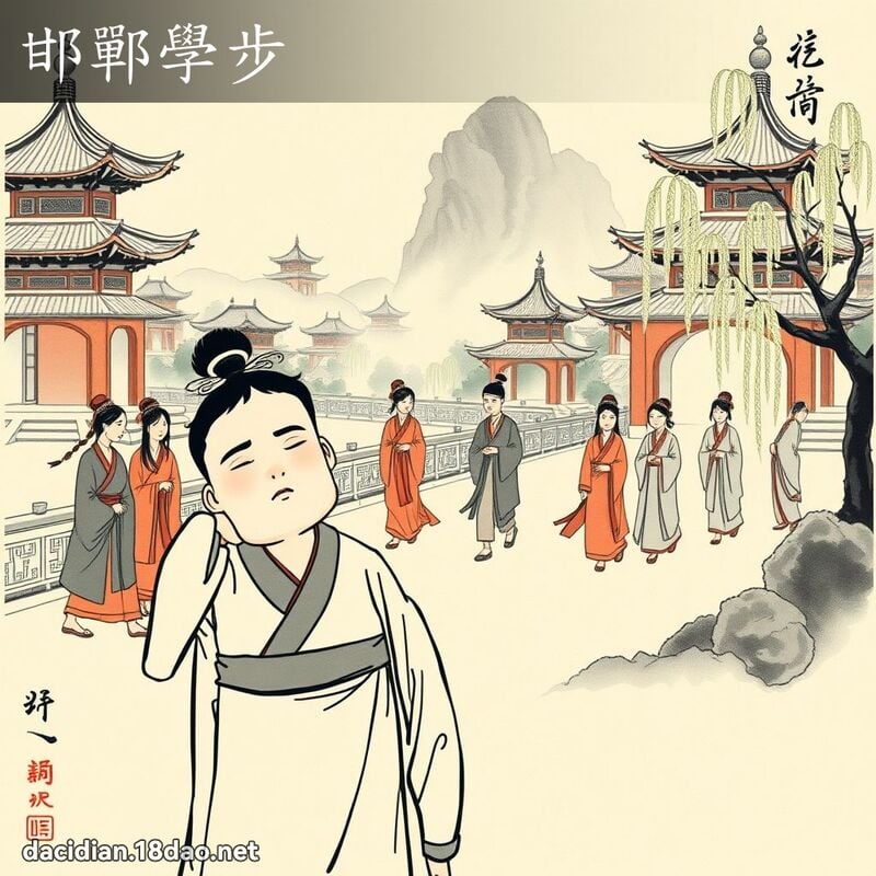 邯鄲學步 配图