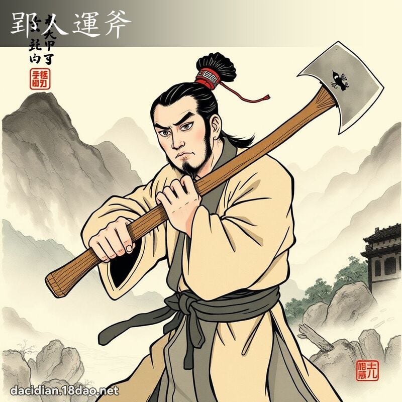 郢人運斧 配图