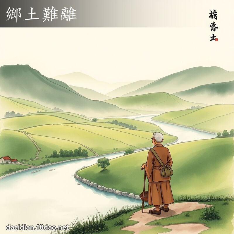 鄉土難離 配图