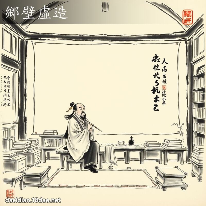 鄉壁虛造 配图