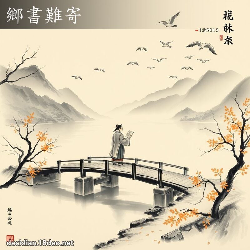 鄉書難寄 配图