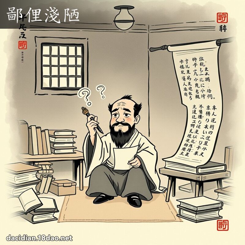 鄙俚淺陋 配图