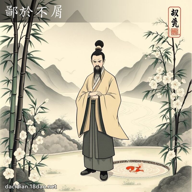鄙於不屑 配图