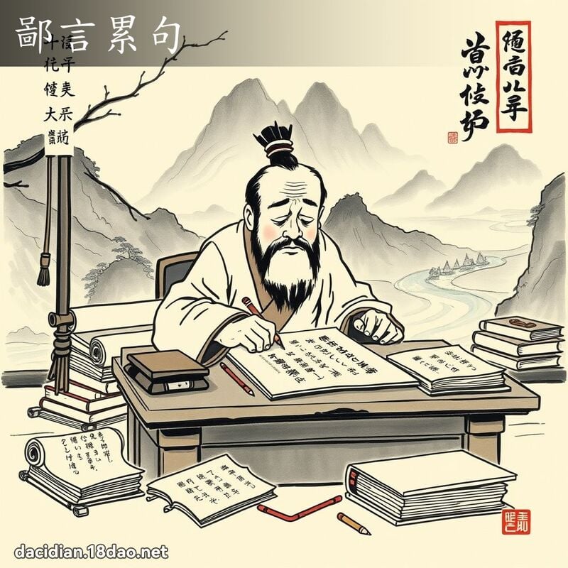 鄙言累句 配图
