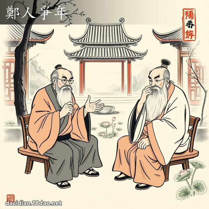鄭人爭年 配图
