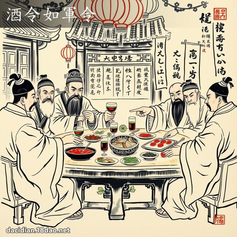 酒令如軍令 配图