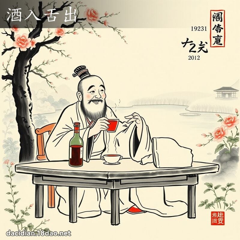酒入舌出 配图