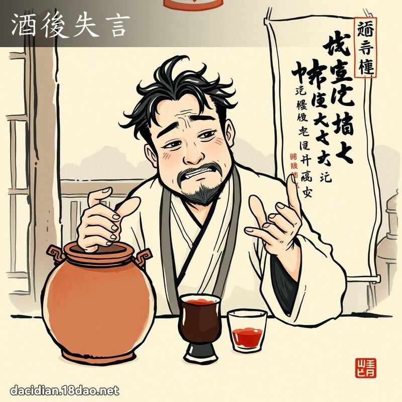 酒後失言 配图