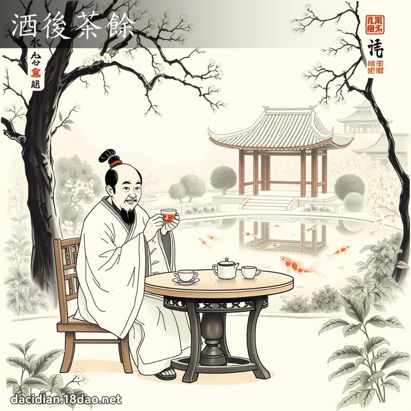 酒後茶餘 配图