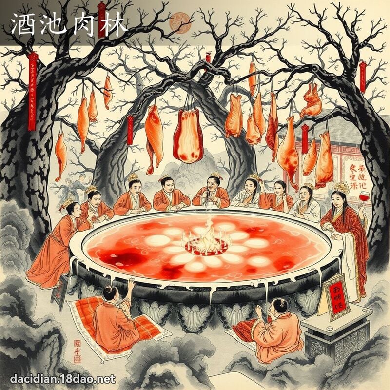 酒池肉林 配图