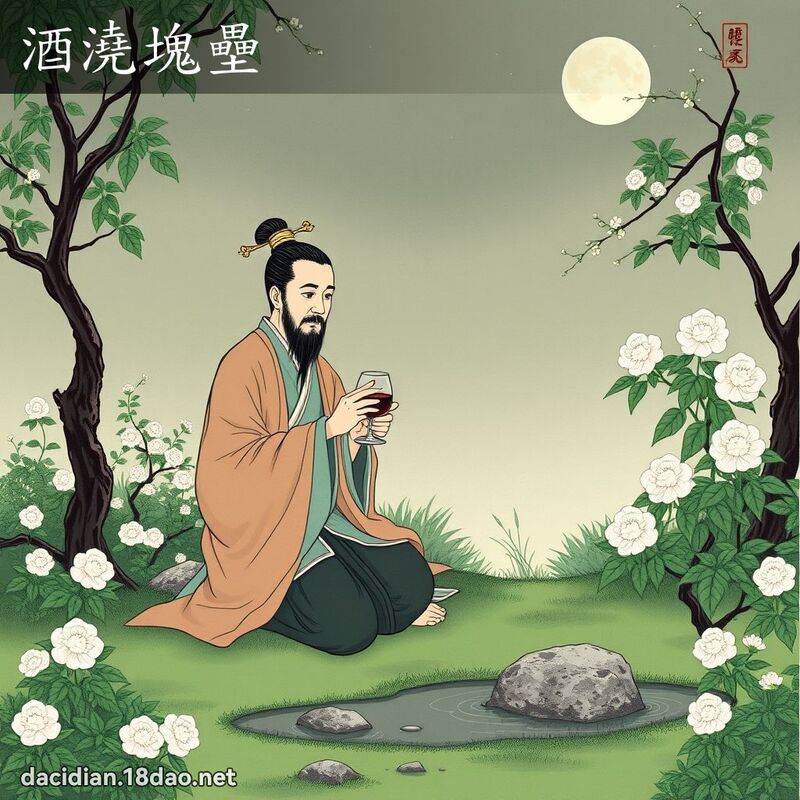 酒澆塊壘 配图