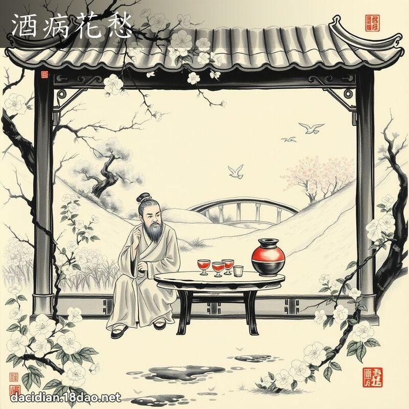 酒病花愁 配图