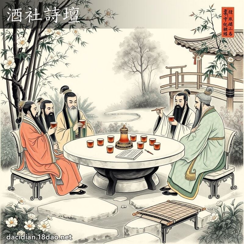 酒社詩壇 配图