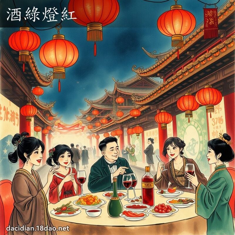 酒綠燈紅 配图