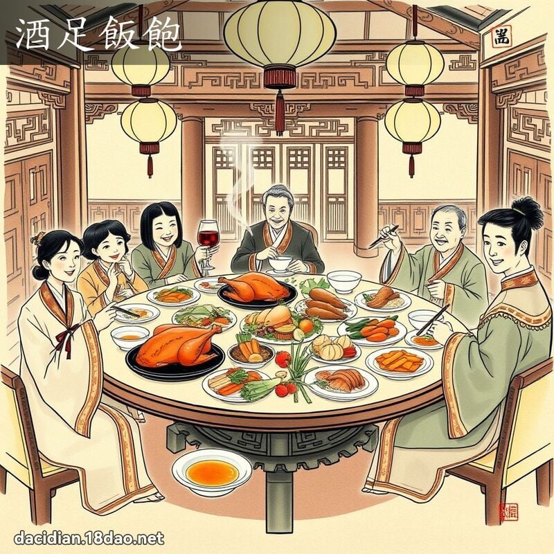 酒足飯飽 配图