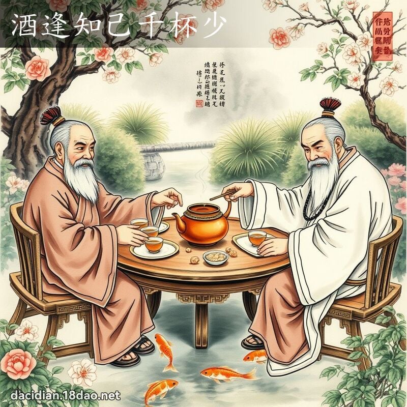 酒逢知己千杯少 配图