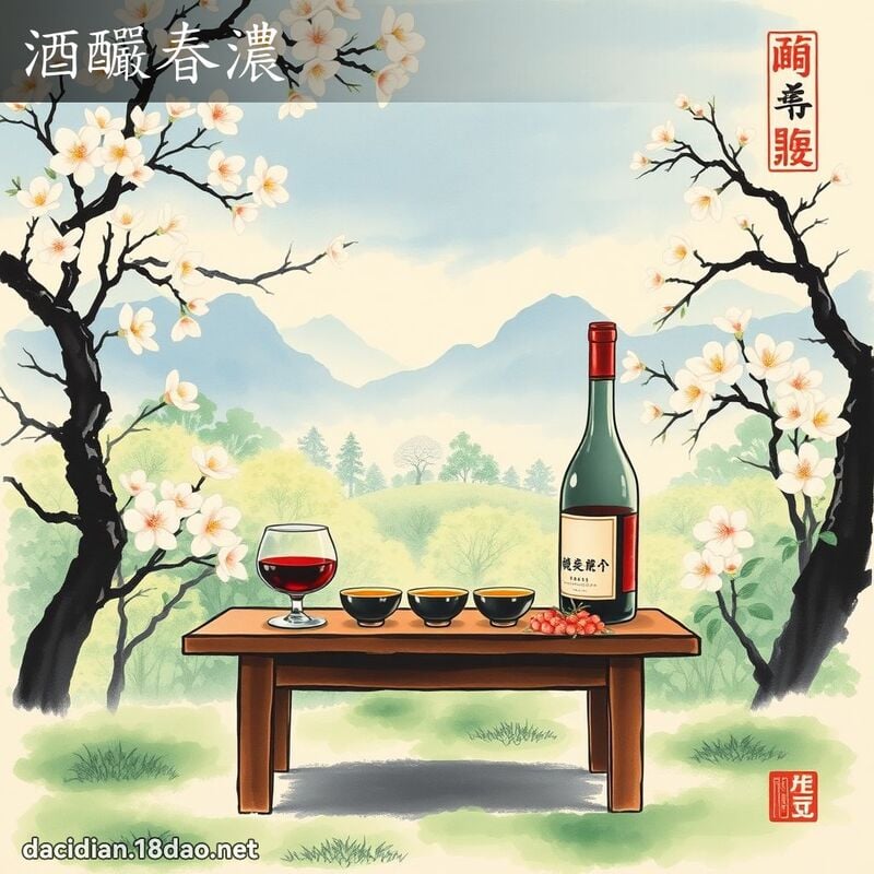 酒釅春濃 配图