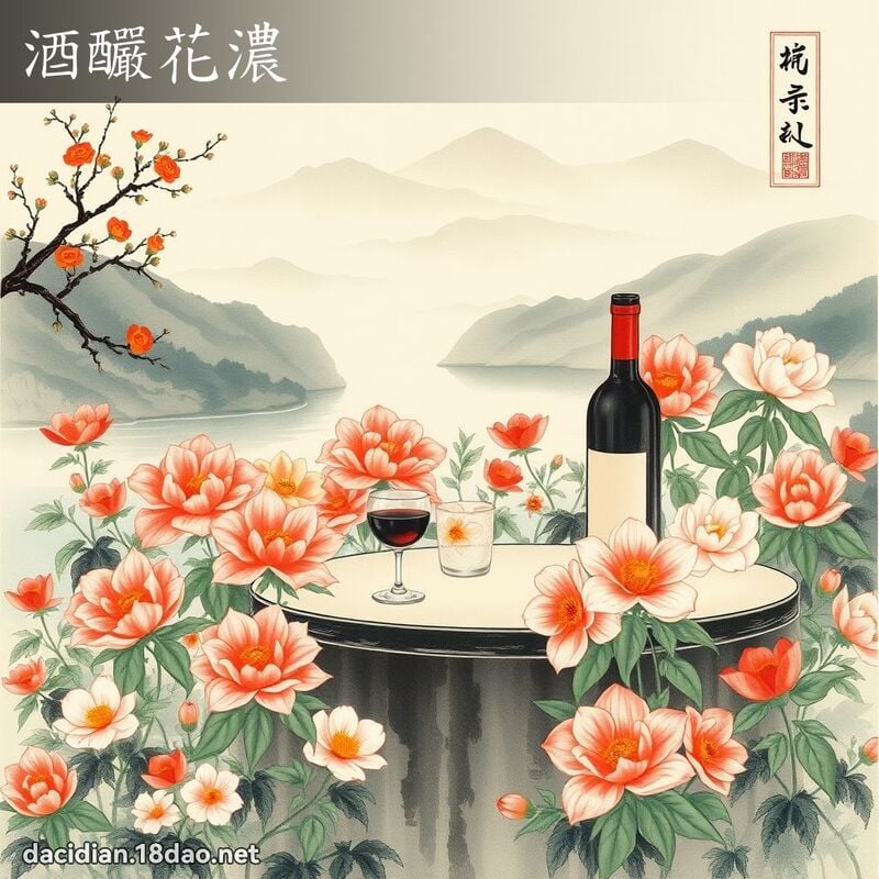 酒釅花濃 配图