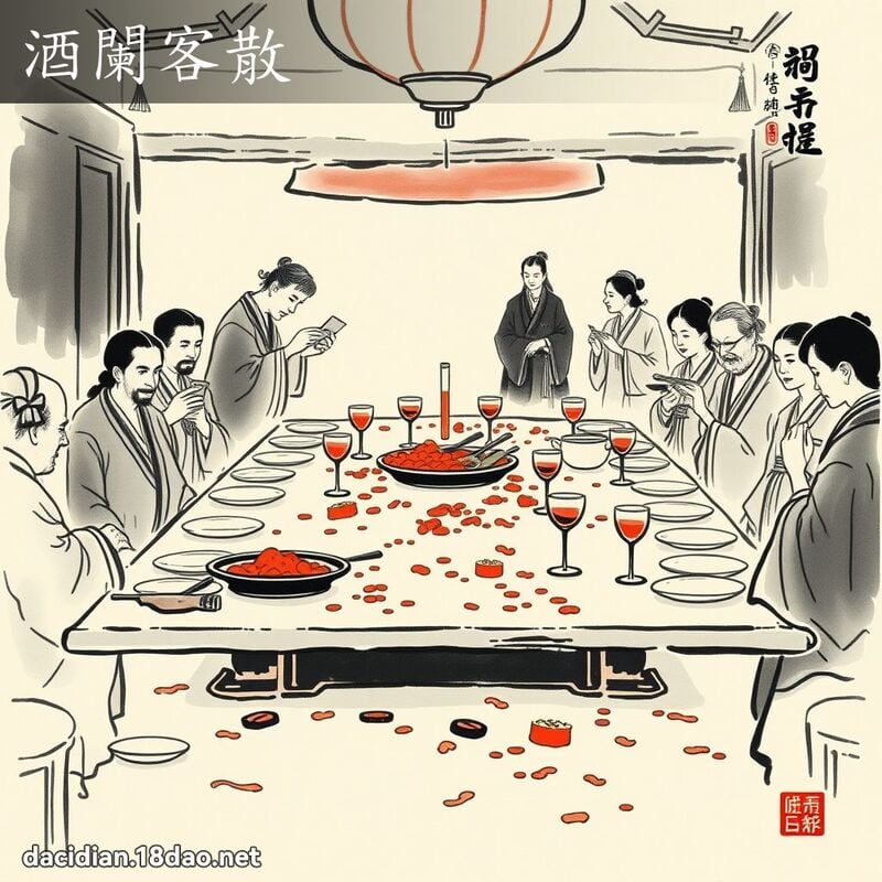 酒闌客散 配图