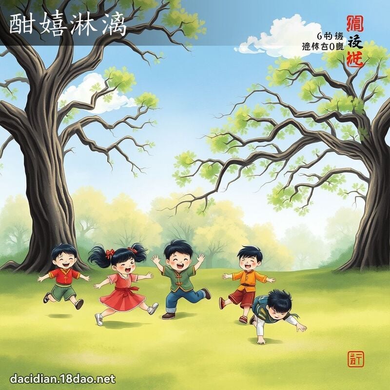 酣嬉淋漓 配图