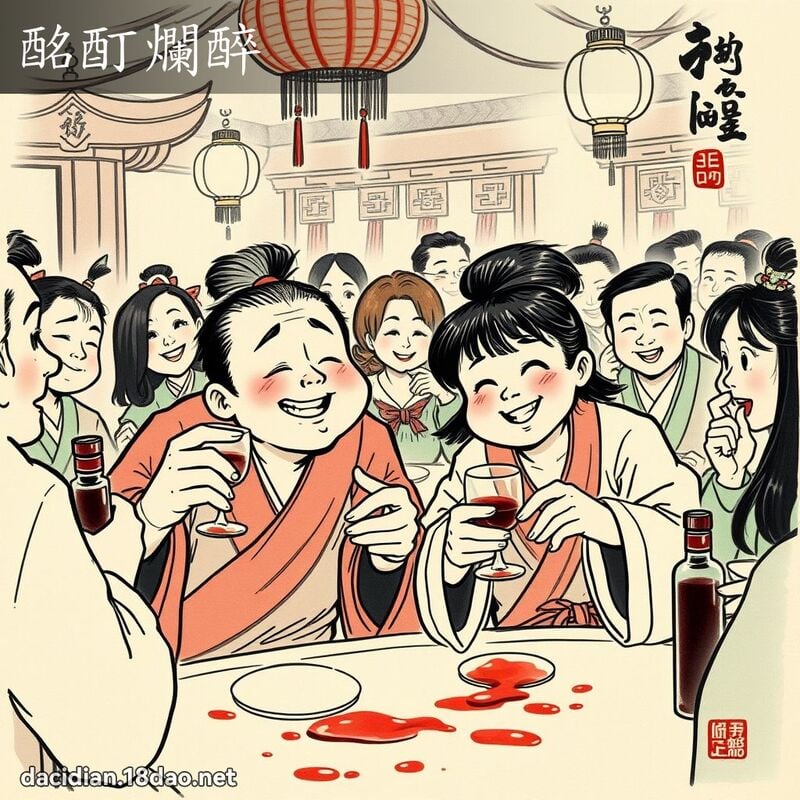 酩酊爛醉 配图