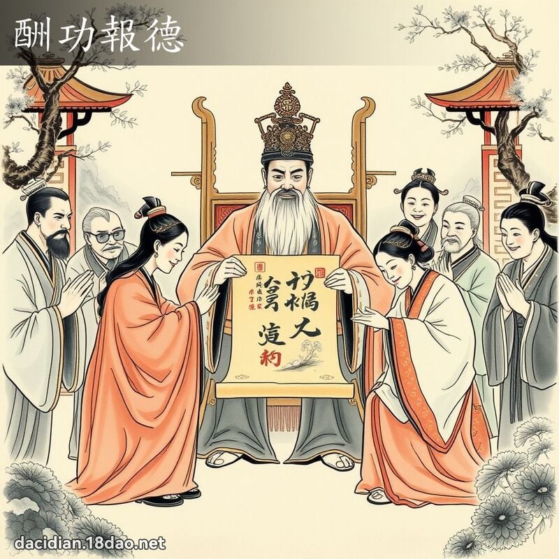 酬功報德 配图
