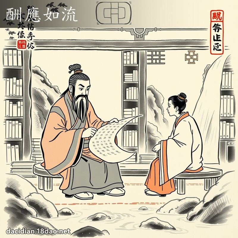 酬應如流 配图