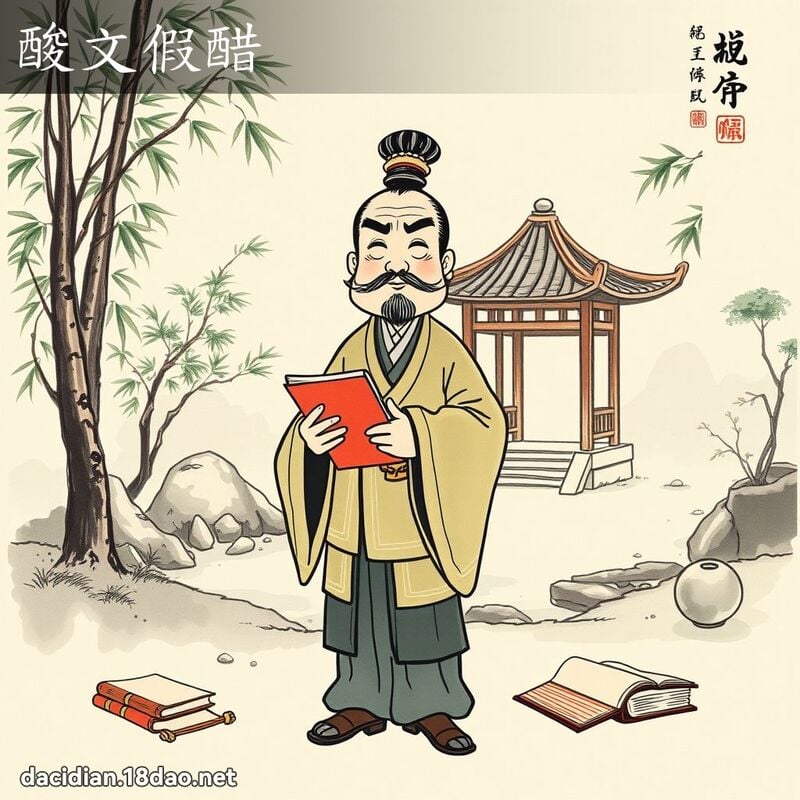 酸文假醋 配图