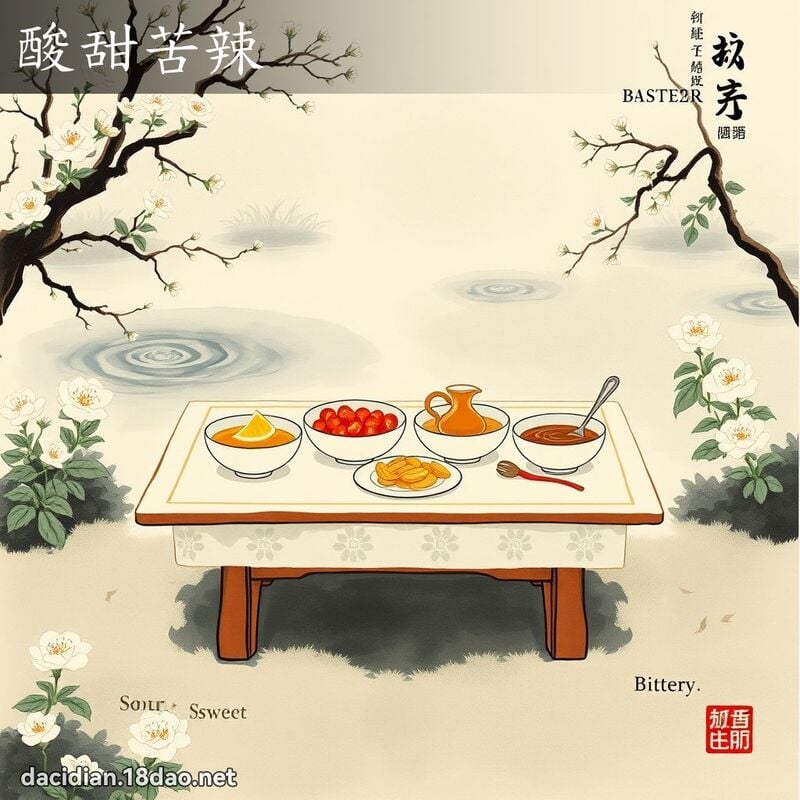 酸甜苦辣 配图