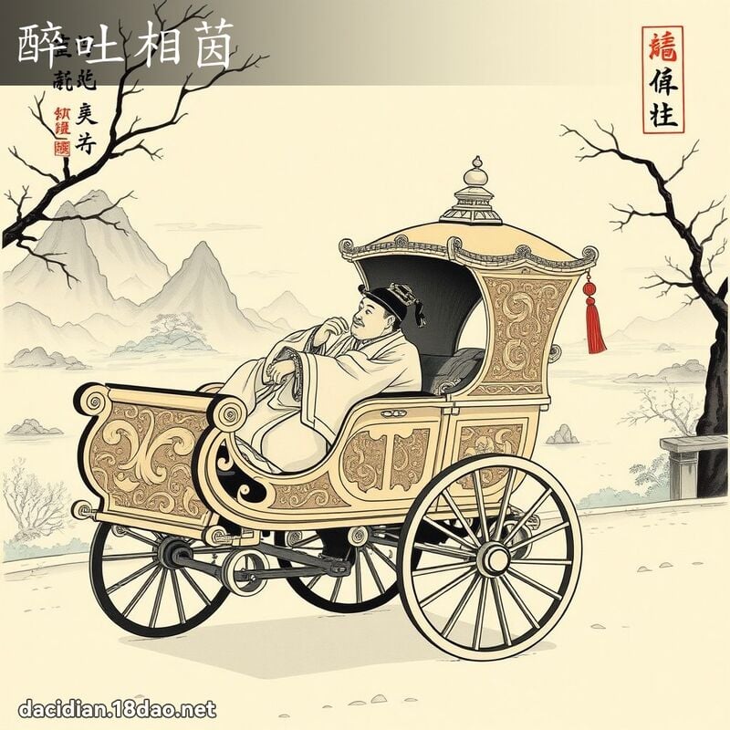醉吐相茵 配图
