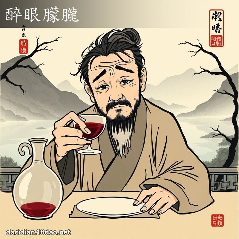 醉眼朦朧 配图