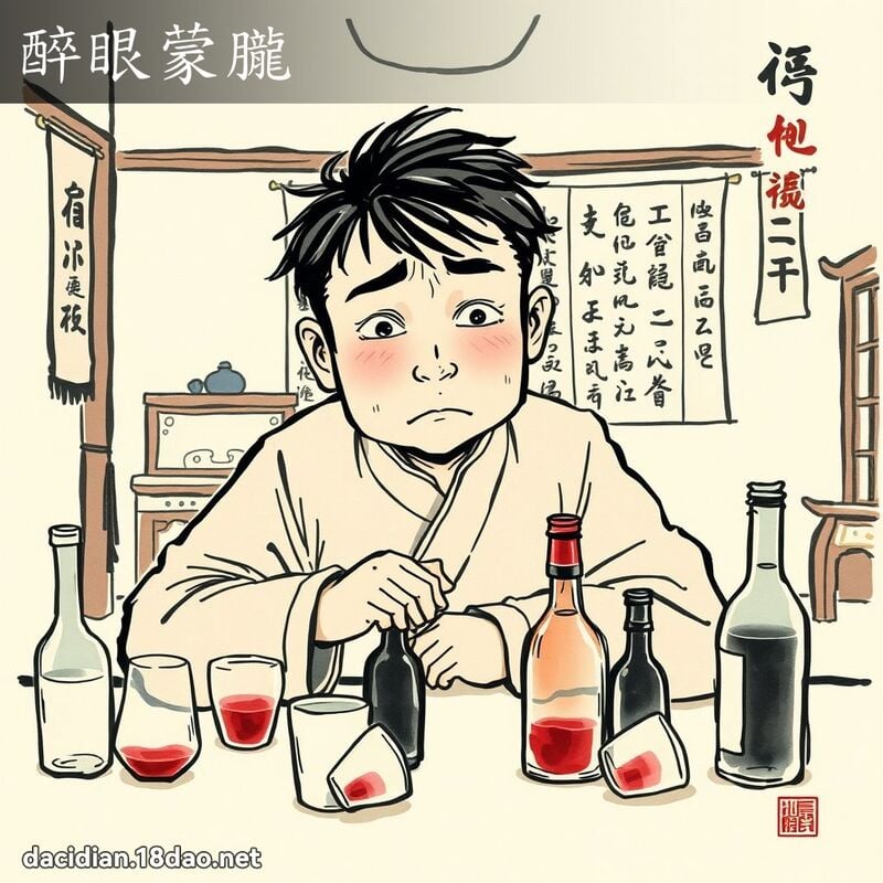 醉眼蒙朧 配图