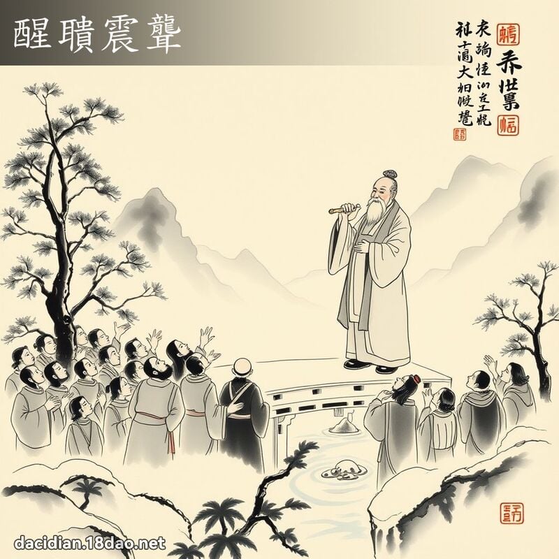 醒聵震聾 配图