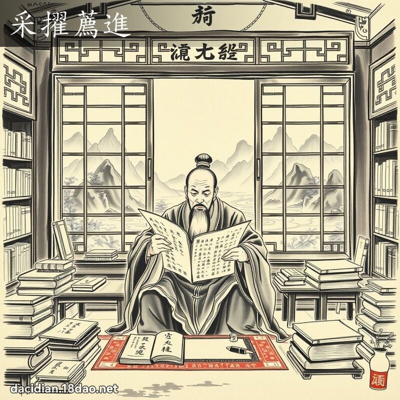 采擢薦進 配图