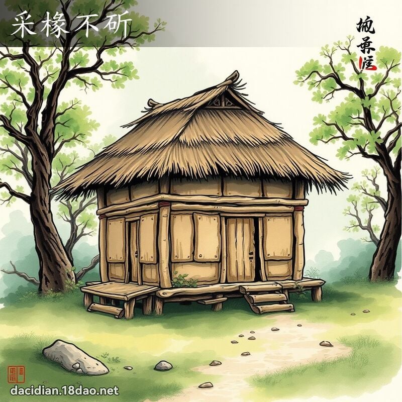 采椽不斫 配图