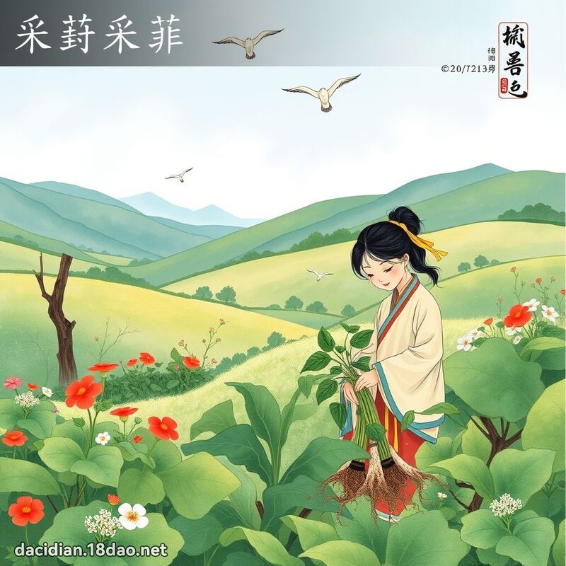 采葑采菲 配图