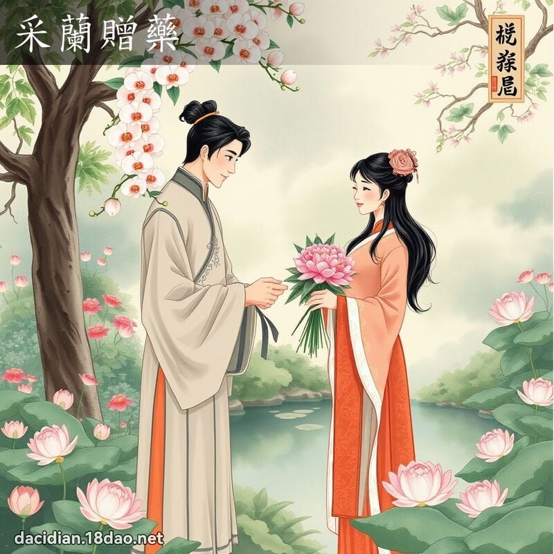 采蘭贈藥 配图