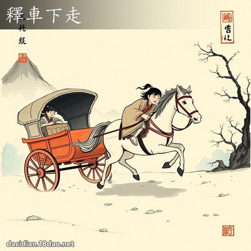 釋車下走 配图
