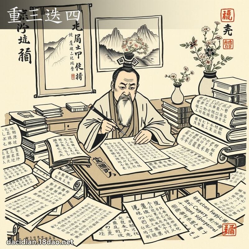 重三迭四 配图