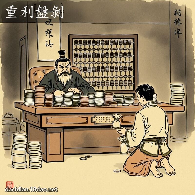 重利盤剝 配图