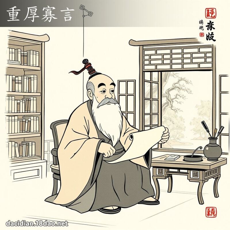 重厚寡言 配图