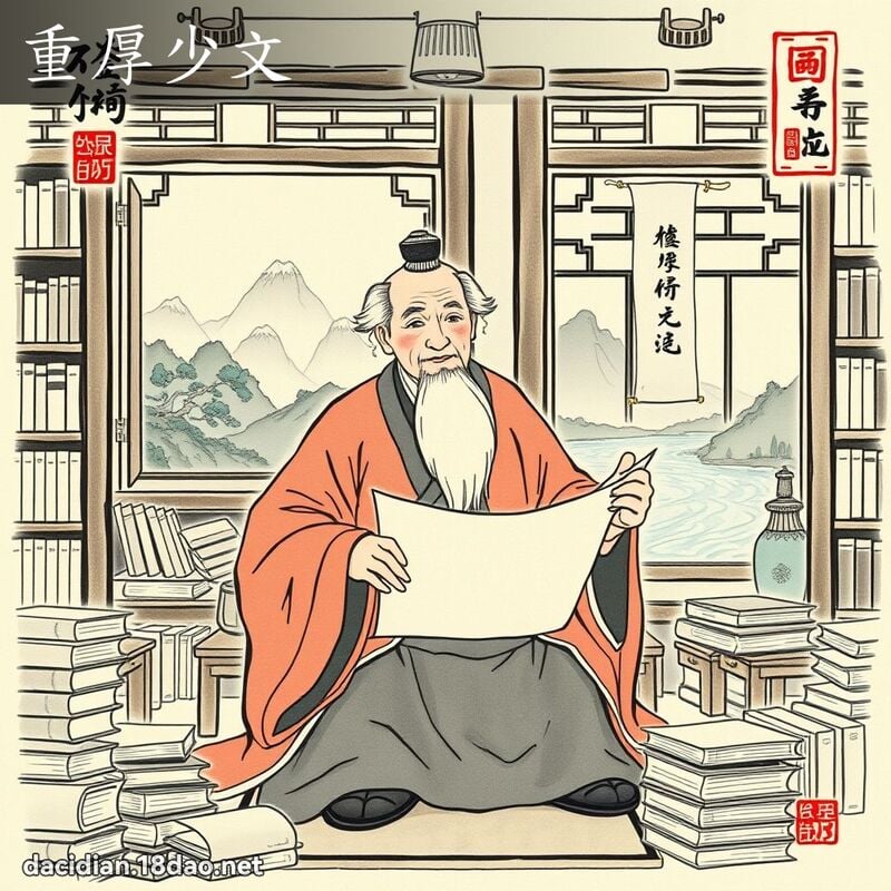 重厚少文 配图