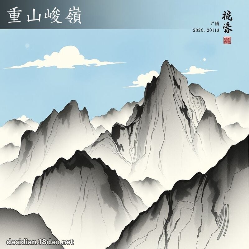 重山峻嶺 配图