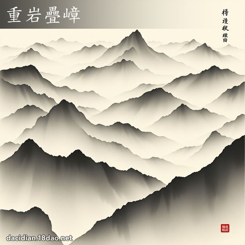 重岩疊嶂 配图