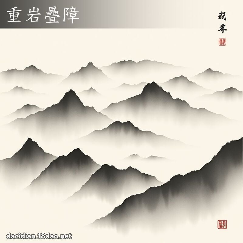 重岩疊障 配图